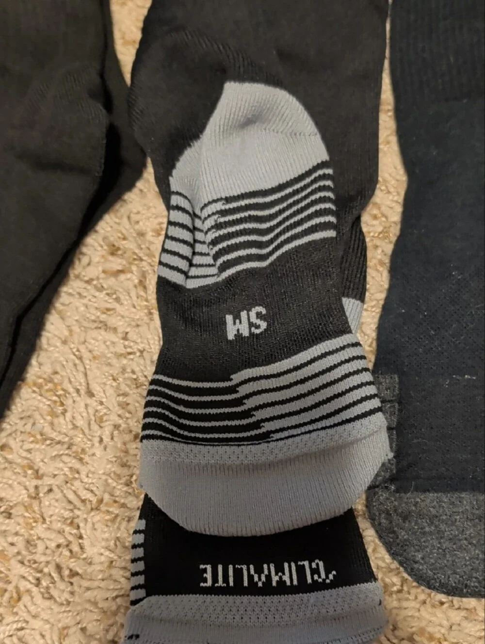Bundle Of Adidas & Under Armour Black Athletic Socks